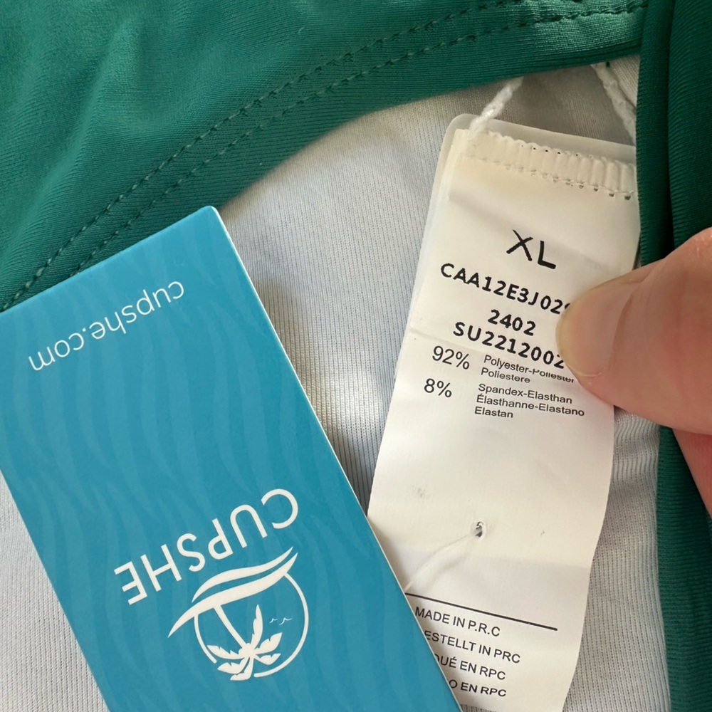 CupShE NWT XL one piece in turquoise with strap detail - Picture 5 of 6